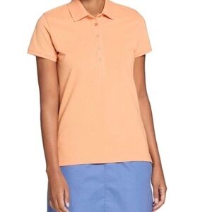 Walter Hagen polo blouse orange clubhouse xxl NEW knit short sleeve golf